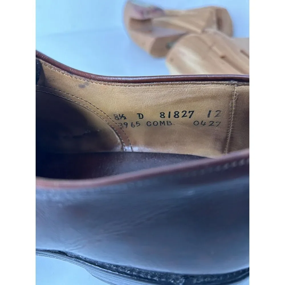 VINTAGE‎ Allen Edmonds Danbury Burgundy Leather Oxfords Men's Dress Shoes 8.5 D